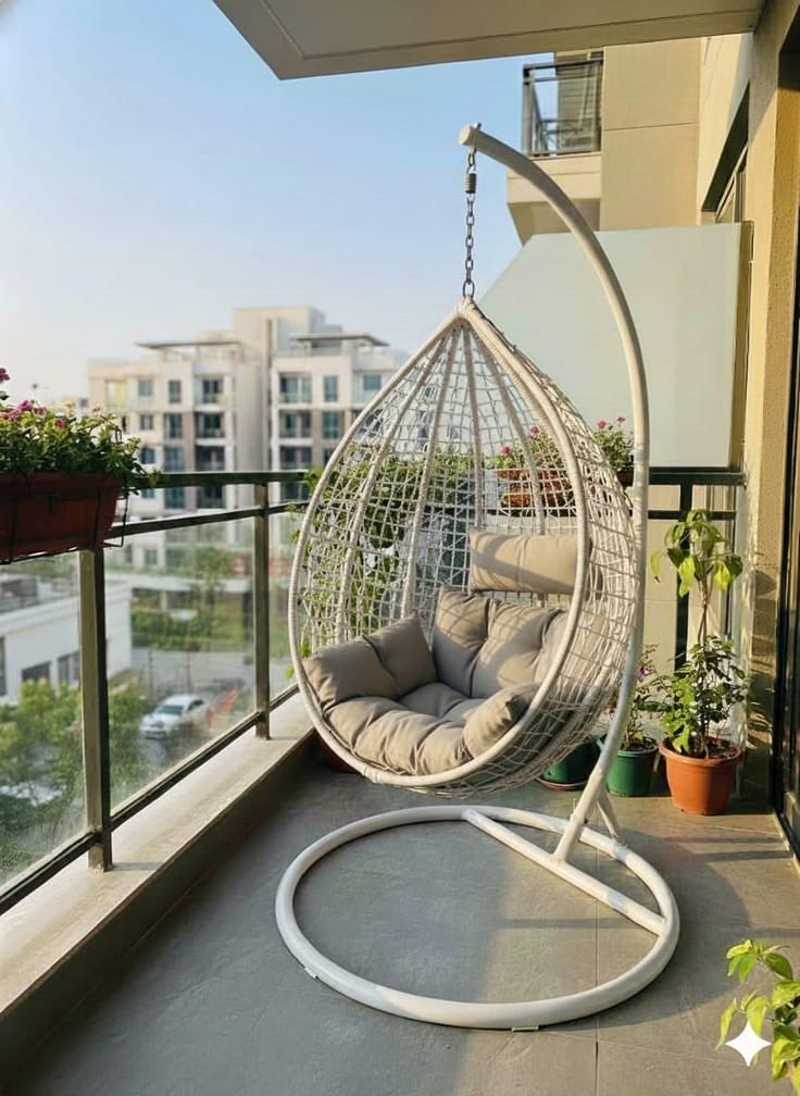 Rattan Hanging Egg Chair - Image 2